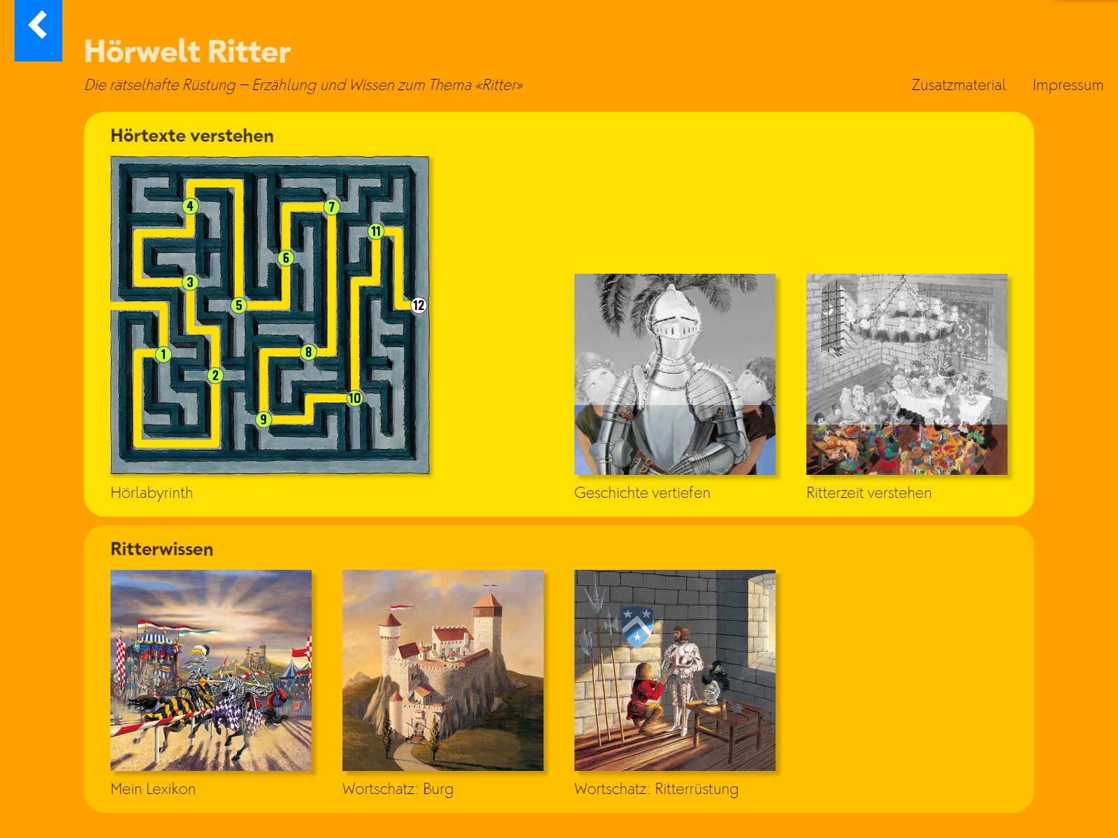 Hörwelt Ritter Screenshot 1 Hörwelt Ritter Screenshot 1