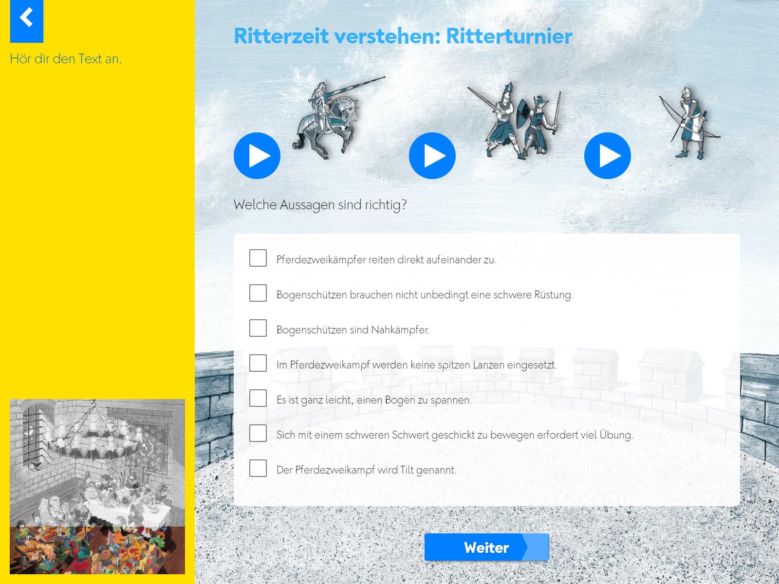 Hörwelt Ritter Screenshot 1 Hörwelt Ritter Screenshot 3