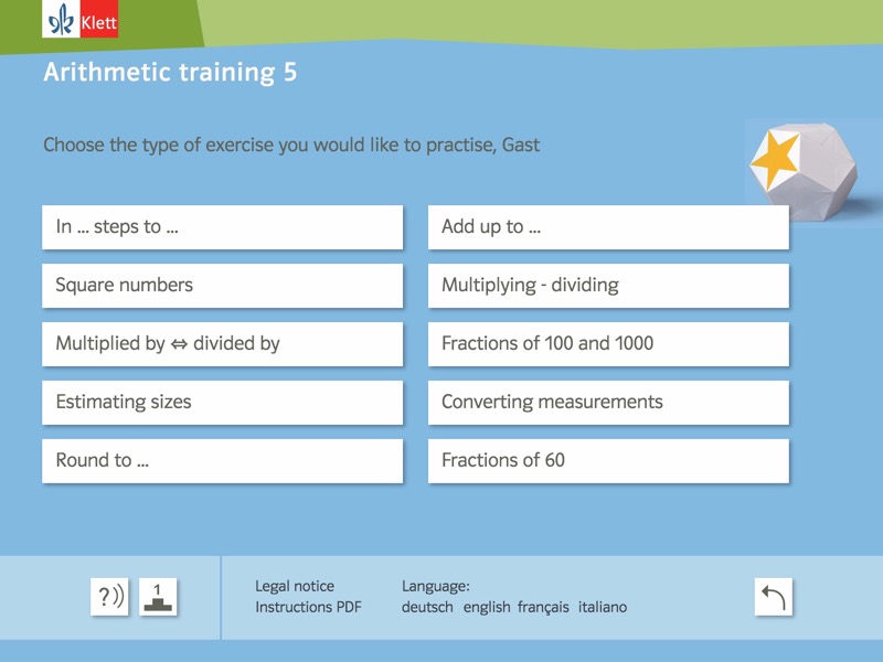Rechentraining und Kopfgeometrie 5 Screenshot 1 Rechentraining und Kopfgeometrie 5 Screenshot 2