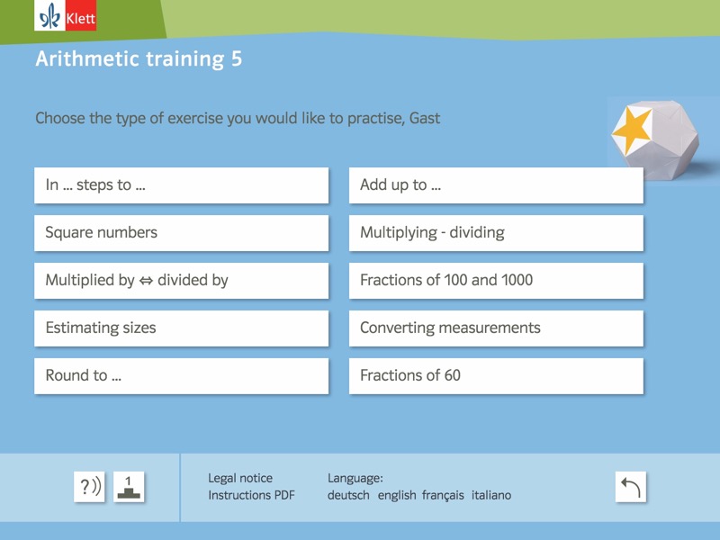 Rechentraining und Kopfgeometrie 5 Background 2