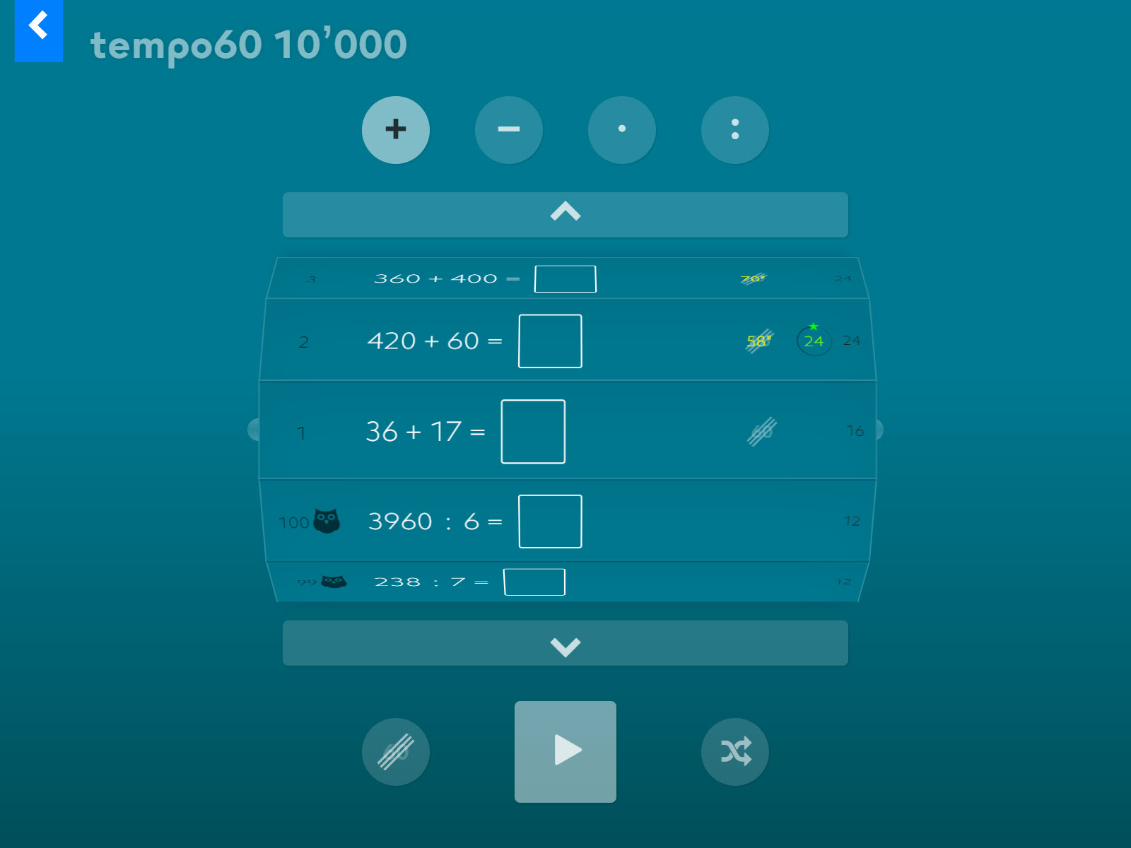 tempo60 10’000 Screenshot 1
