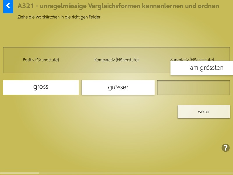 Wortgrammatik: Adjektive Screenshot 1 Wortgrammatik: Adjektive Screenshot 2