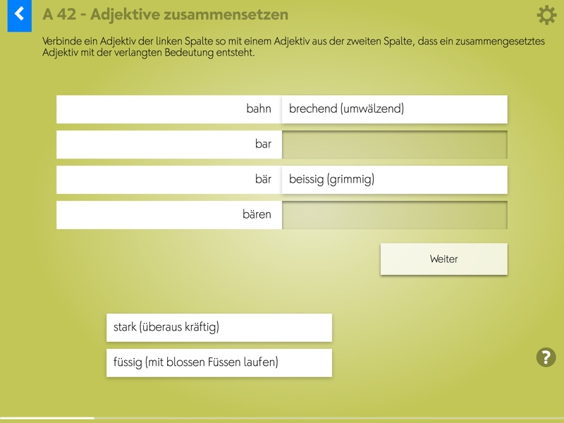 Wortgrammatik: Adjektive Screenshot 1 Wortgrammatik: Adjektive Screenshot 4