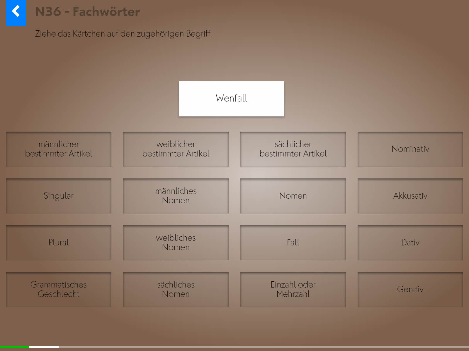 Wortgrammatik: Nomen Background 4