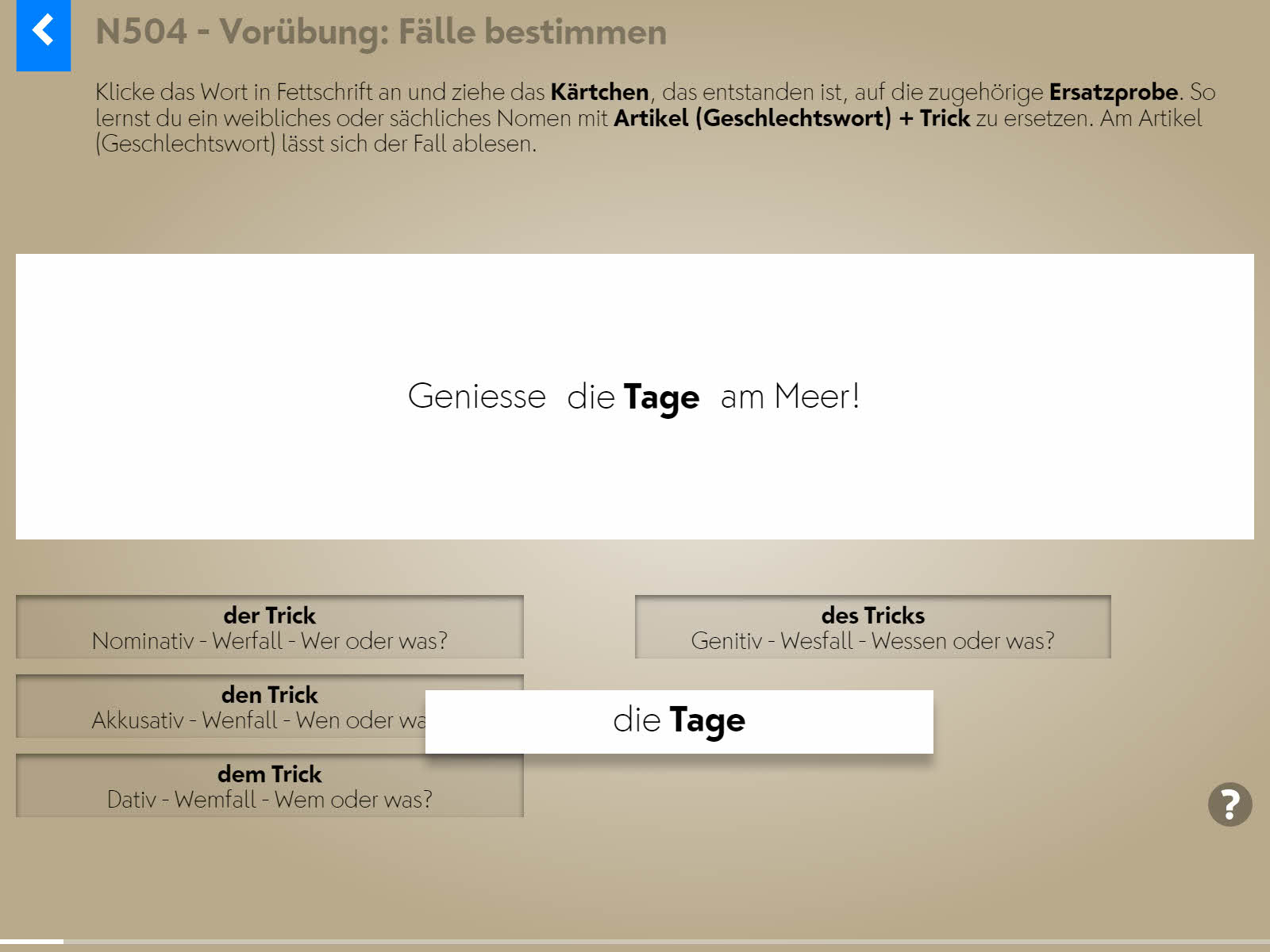 Wortgrammatik: Nomen Screenshot 1 Wortgrammatik: Nomen Screenshot 5