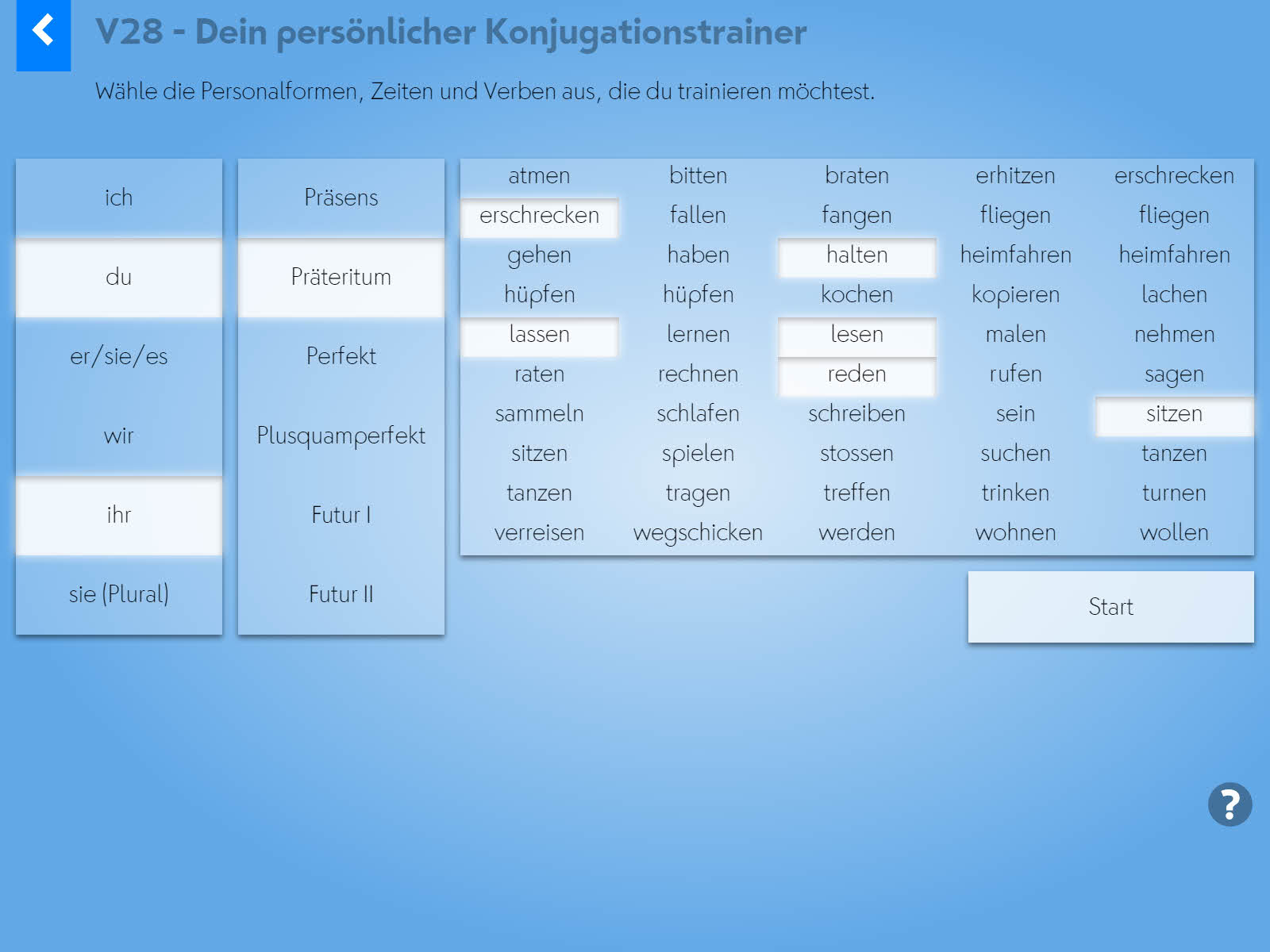 Wortgrammatik: Verben Screenshot 1 Wortgrammatik: Verben Screenshot 4